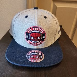 Amazing Spider-Man Gray & Blue Baseball Hat from Funko Marvel Collector Corps